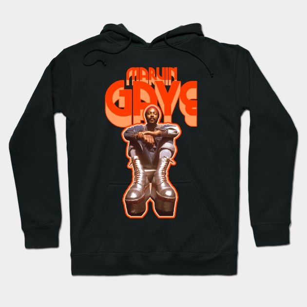 Marvin Gaye Ain't No Platform Boots High Enough FanArt Hoodie by darklordpug